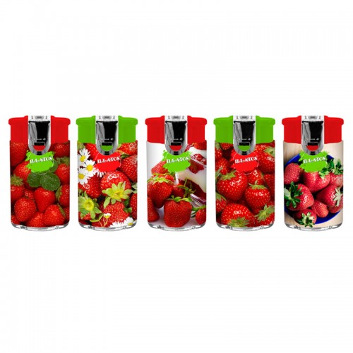 SY-892 Double Flame Lighter Label Strawberry